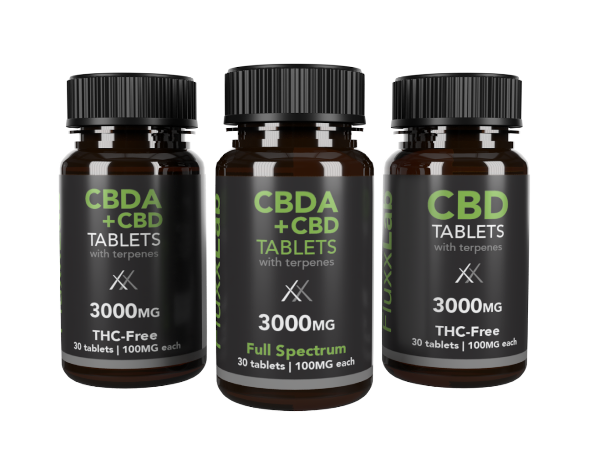 CBD + CBDA Pills 3000mg Total 50 mg Tablets