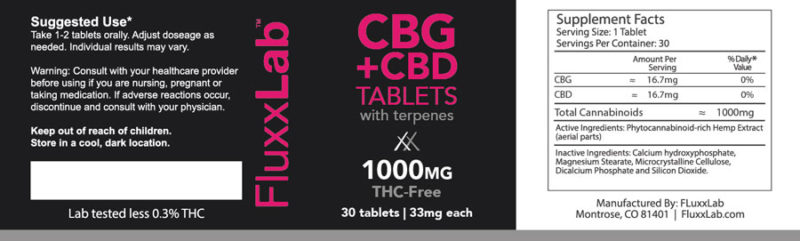 CBG + CBD Tablet